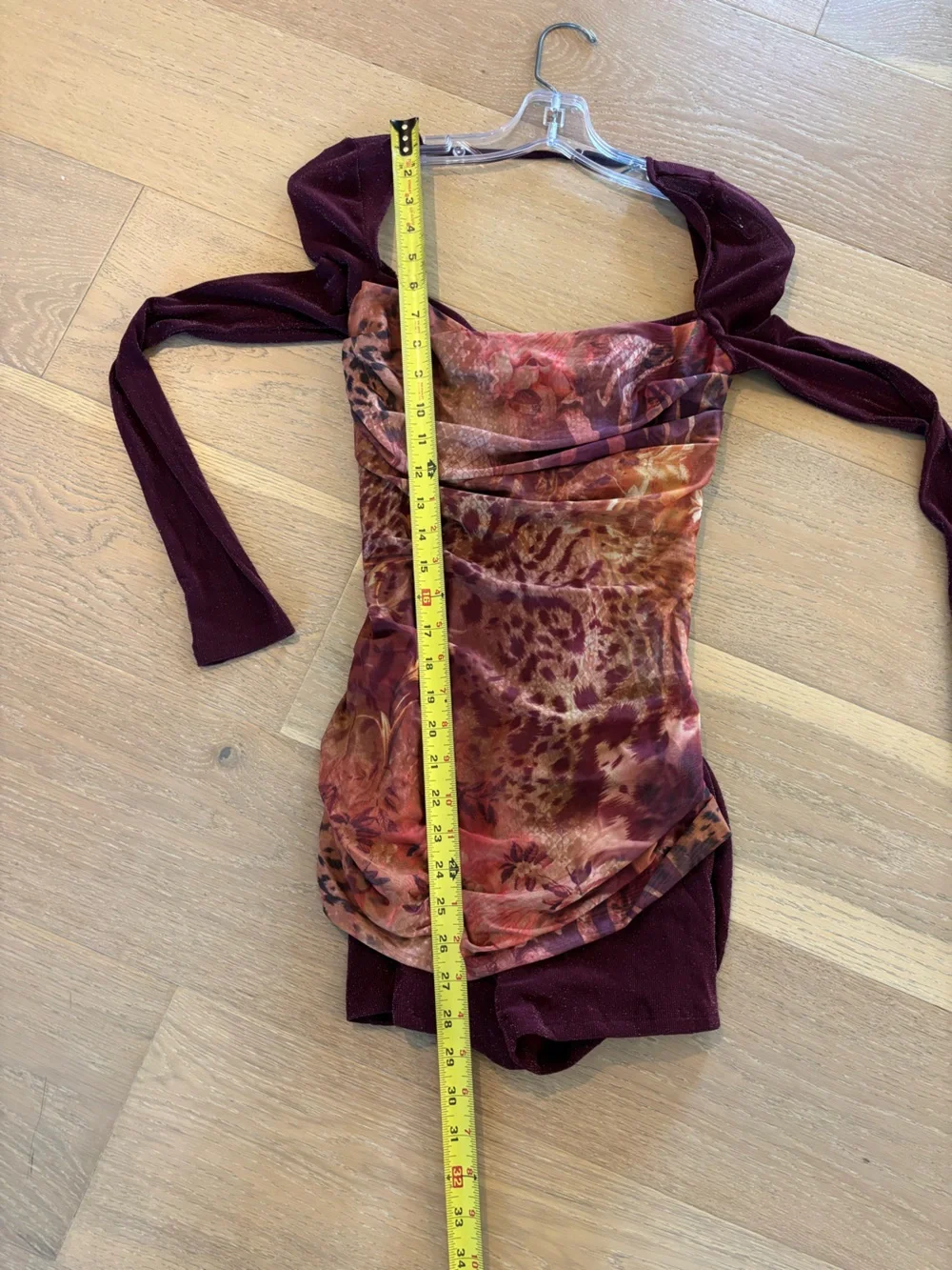 Outcast Astrae Playsuit Celine Print Medium NWT Romper One Piece Sleeves Shimmer - Picture 12 of 13